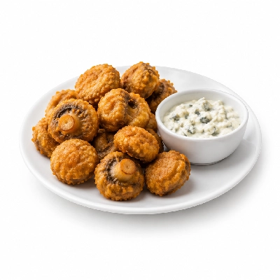 Sizzling Pubs Beer Battered Salt & Pepper Mushrooms with Blue Cheese Dip