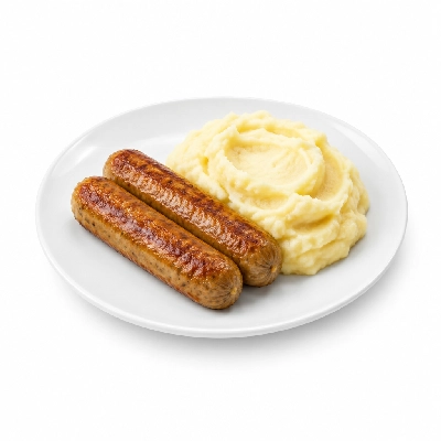 Sizzling Pubs Vegetarian Sausage and Mash