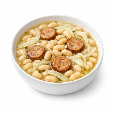 Slow Cooker White Bean and Chicken Sausage Soup with Fennel