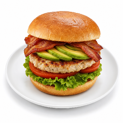 Smashburger Avocado Bacon Club Turkey Burger