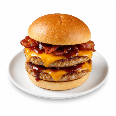 Smashburger Double BBQ Bacon Cheddar Turkey Burger