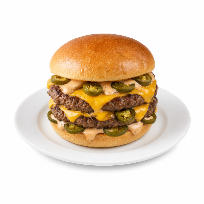 Smashburger Double Spicy Jalapeno Baja Burger