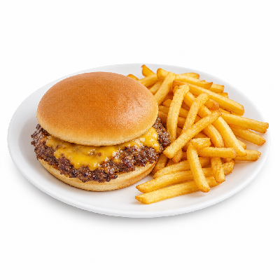 Smashburger Kids Smash Cheeseburger with Fries