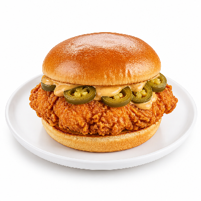 Smashburger Spicy Jalapeno Baja Crispy Chicken Burger