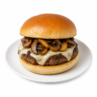 Smashburger Truffle Mushroom Swiss Burger
