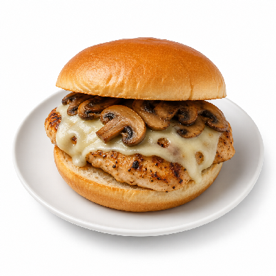 Smashburger Truffle Mushroom Swiss Grilled Chicken Sandwich
