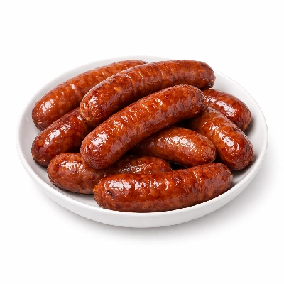 Smoked pork and beef sausage links