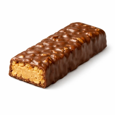 Snacks granola bars soft coated milk chocolate coating peanut butter