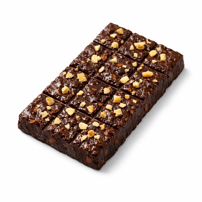 Snacks formulated bar luna nutz over chocolate