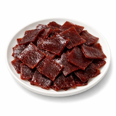 Snacks fruit leather pieces with vitamin c