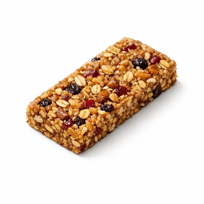 Snacks granola bars oats fruits and nut