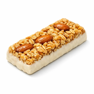 Snacks granola bars soft almond confectioners coating