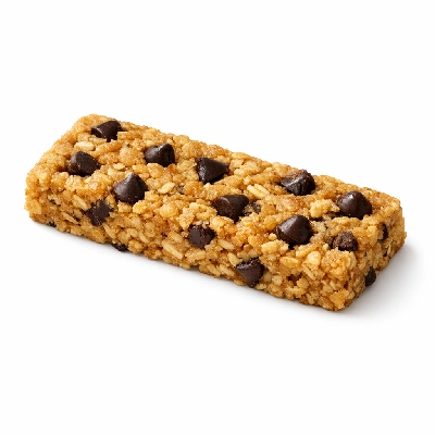 Snacks granola bars soft uncoated chocolate chip