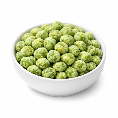 Snacks peas roasted wasabi-flavored