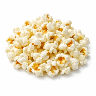 Snacks popcorn oil-popped low fat