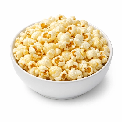 Snacks popcorn oil-popped unsalted