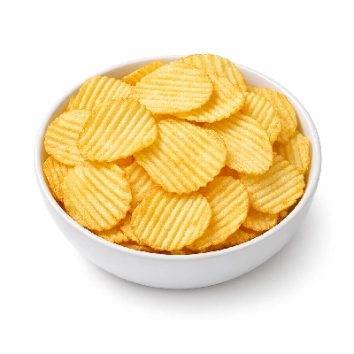 Snacks potato chips fat free salted