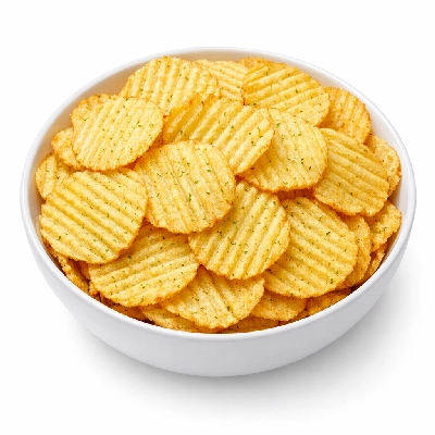 Snacks potato chips sour-cream-and-onion-flavor