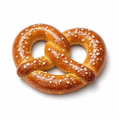 Snacks pretzels gluten- free made with cornstarch and potato flour