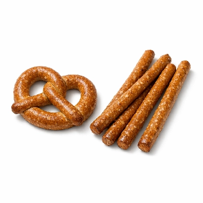 Snacks pretzels hard whole-wheat