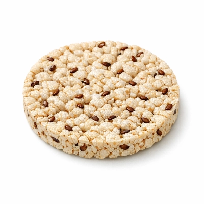 Snacks rice cakes brown sesame seed