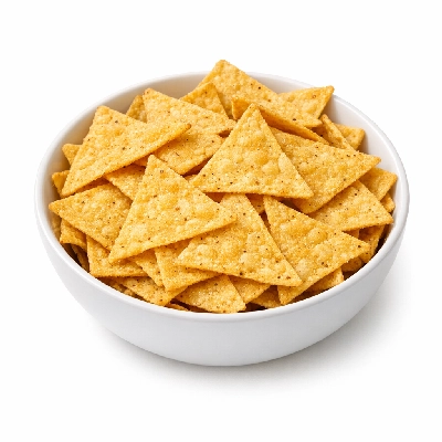 Snacks tortilla chips light baked with less oil