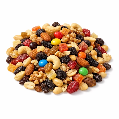 Snacks trail mix regular unsalted