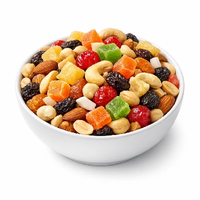 Snacks trail mix tropical