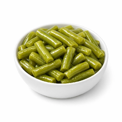Beans snap green canned no salt added drained solids