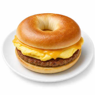 Sonic Breakfast Bagel Sandwich with Sausage