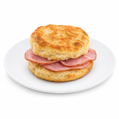 Sonic Breakfast Items Biscuit Sandwich with Ham