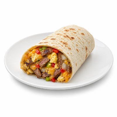 Sonic Breakfast Items Fiesta Steak Burrito