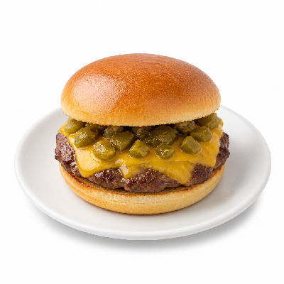 Sonic Burgers Hatch Green Chile Cheeseburger