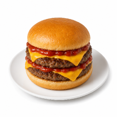 Sonic Burgers Super Sonic Double Cheeseburger with Ketchup