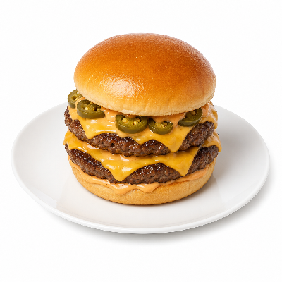 Sonic Burgers Super Sonic Jalapeno Double Cheeseburger