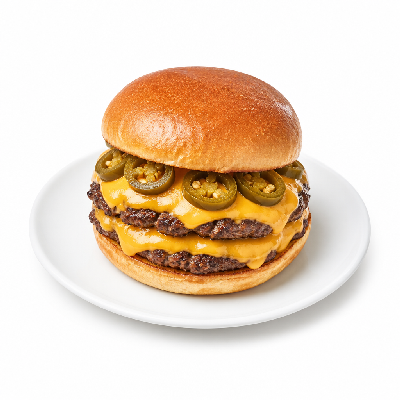 Sonic Burgers Supersonic Jalapeno Double Cheeseburger