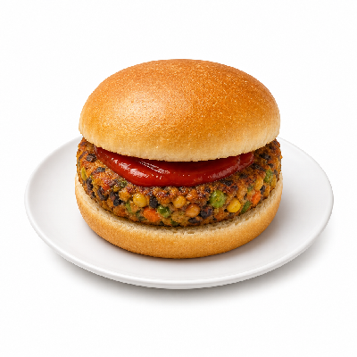 Sonic Burgers Veggie with Ketchup