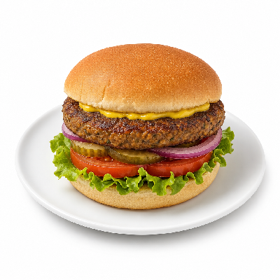 Sonic Burgers Veggie with Mustard