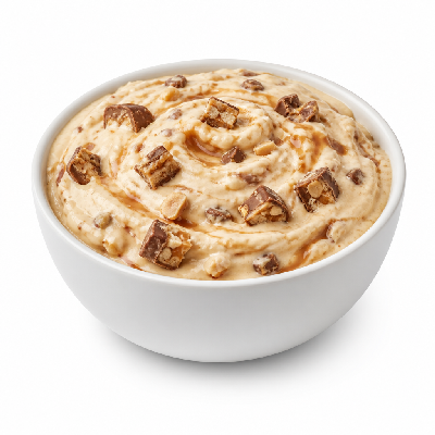Sonic Custard Concretes Caramel Made with Snickers Bars Lrg