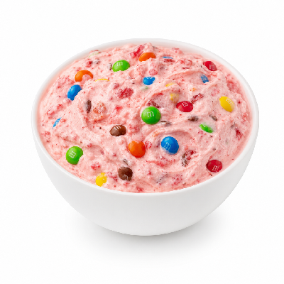 Sonic Custard Concretes Strawberry Made with M&M's Chocolate Candies Lrg