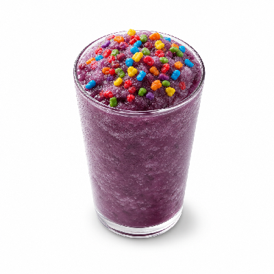 Sonic Real Fruit Slushes Grape with Rainbow Candy Med