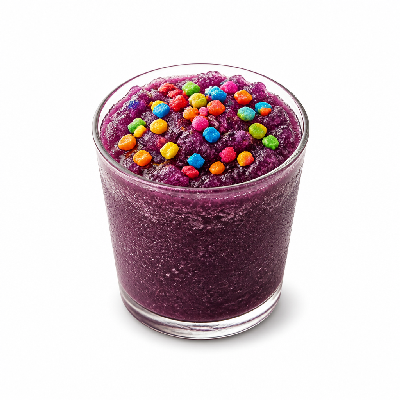 Sonic Real Fruit Slushes Grape with Rainbow Candy Small