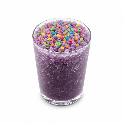 Sonic Real Fruit Slushes Grape with Rainbow Candy Wacky Pack