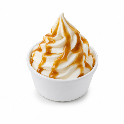Sonic Single Topping Sundaes Ice Cream Caramel
