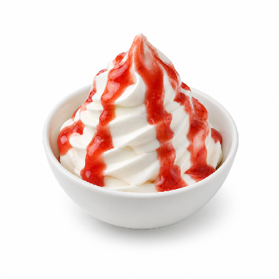 Sonic Single Topping Sundaes Ice Cream Strawberry