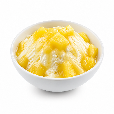 Sonic Single Topping Sundaes Pineapple Real Ice Cream