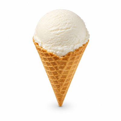 Sonic Vanilla Waffle Cone