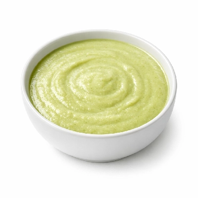 Soup cream of asparagus dehydrated prepared with water