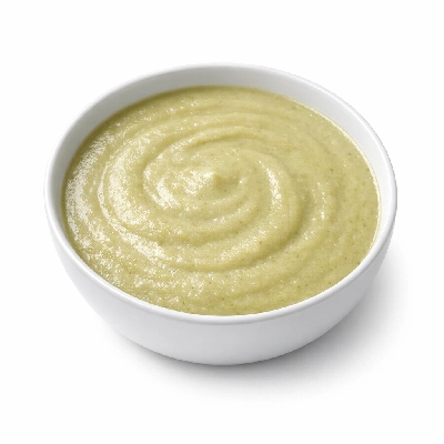 Soup cream of vegetable dehydrated prepared with water
