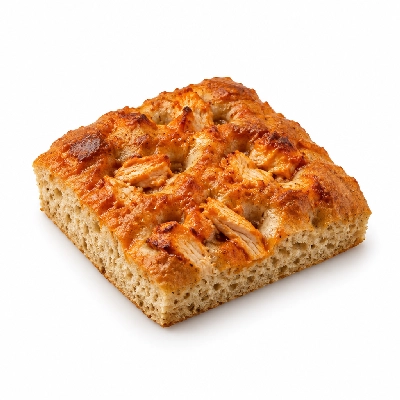 Souplantation Buffalo Chicken Focaccia on Honey Wheat Crust